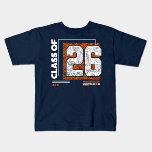 Class of 2026 Urban Streetwear // Graduation Class of '26 Orange Kids T-Shirt